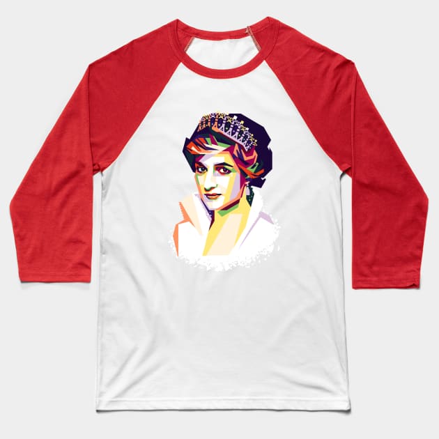 LADY DIANA WPAP Baseball T-Shirt by BAJAJU